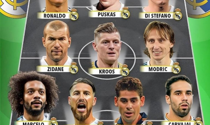 Tak wygląda NAJLEPSZA XI w historii Realu Madryt!